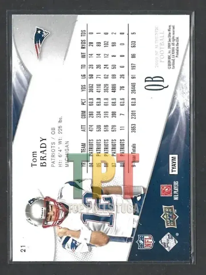 Tom Brady.- #21 verso