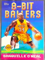 Shaquille O'Neal 8 Bit Ballers NBA Topps Flagship  front