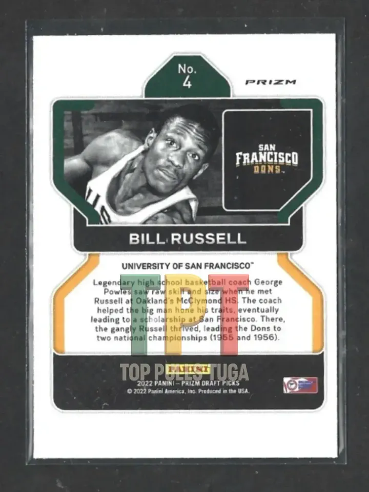Bill Russell - Hyper Prizm #4 verso