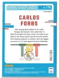 Carlos Forbs Red Prizm /299 #179 verso