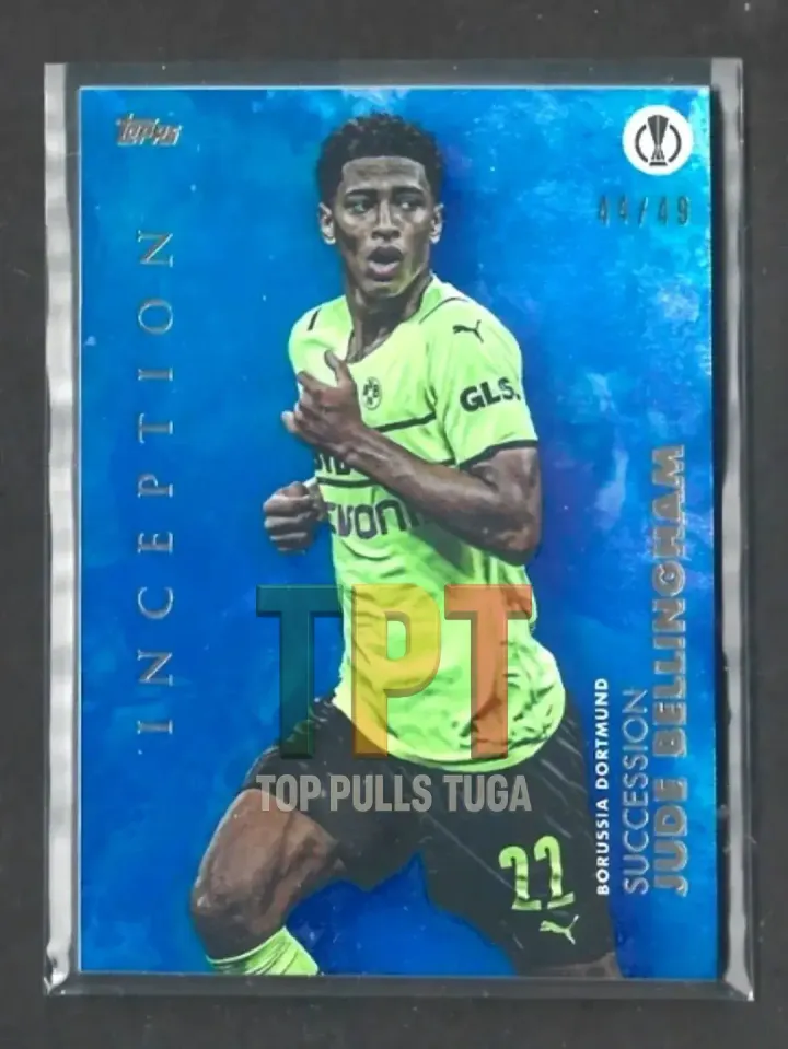2021-22 Topps Inception UCL - Blue /49 #_JUBE - Succession - Jude Bellingham (D00052) frente