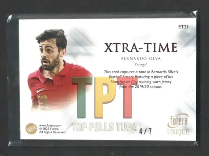 Bernardo Silva - Xtra Time Relics - Ruby /7 #ET21 verso