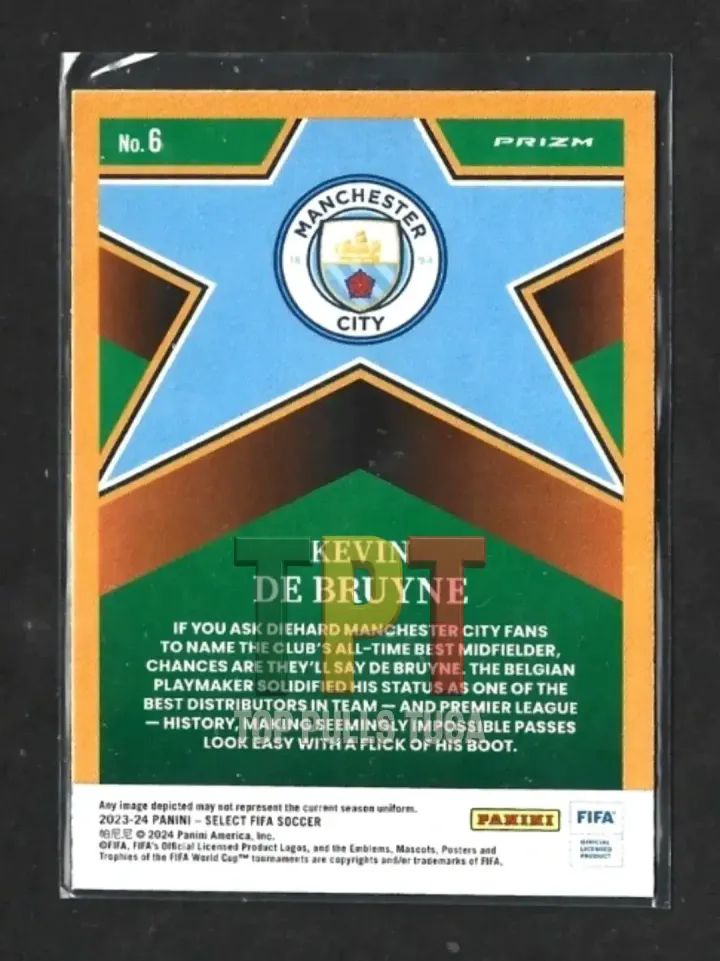 2023-24 Panini Select FIFA - Select Stars #6 - Kevin De Bruyne (M00027) verso