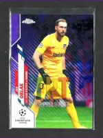 2019-20 Topps Chrome UCL - Purple Carbon Fiber Refractor 1:19 Packs #81 - Jan Oblak frente