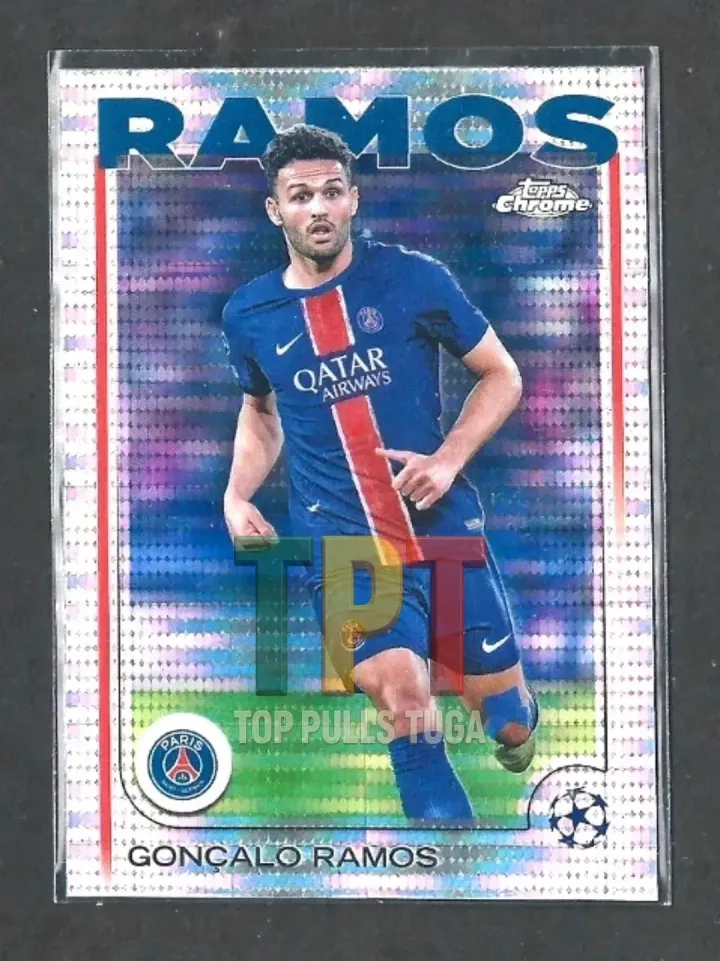 2024-25 Topps Chrome UEFA Club Competitions - Pulsar Refractor #31 - Gonçalo Ramos (P00118) frente