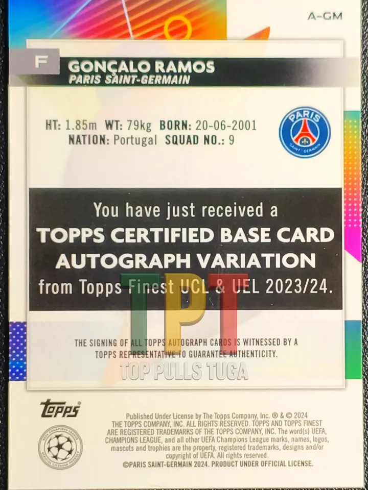 Gonçalo Ramos Auto /99 verso