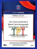 Nuno Mendes Auto /25 verso
