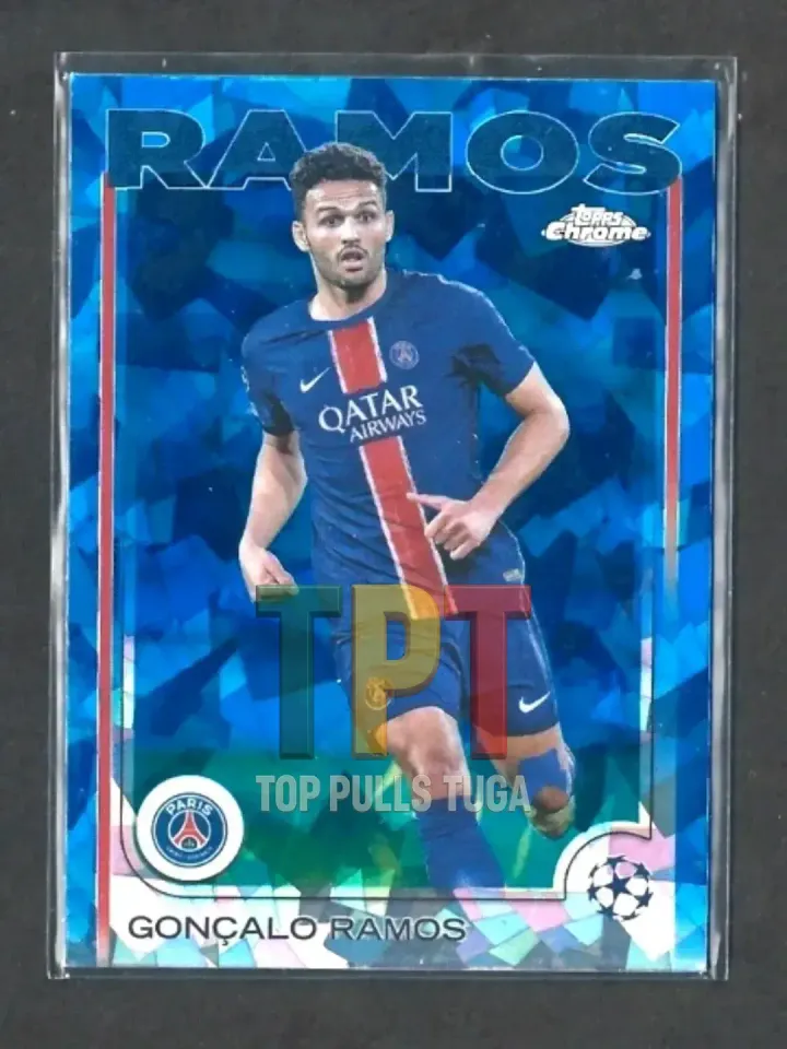 2024-25 Topps Chrome UEFA Club Competitions Sapphire Edition - #31 - Gonçalo Ramos (P00120) frente
