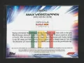2024 Topps Chrome Formula 1 - Re-Charged #RECH-1 - Max Verstappen verso