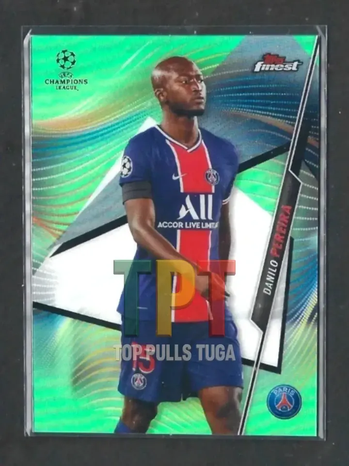 2020-21 Topps Finest UCL - Green Refractor /99 #9 - Danilo Pereira (P00110) frente