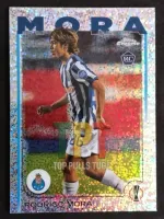 2024-25 Topps Chrome UCC Rodrigo Mora Rookie Card Speckle Parallel front