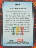 Invisible Woman #/299 Blue Refractor verso