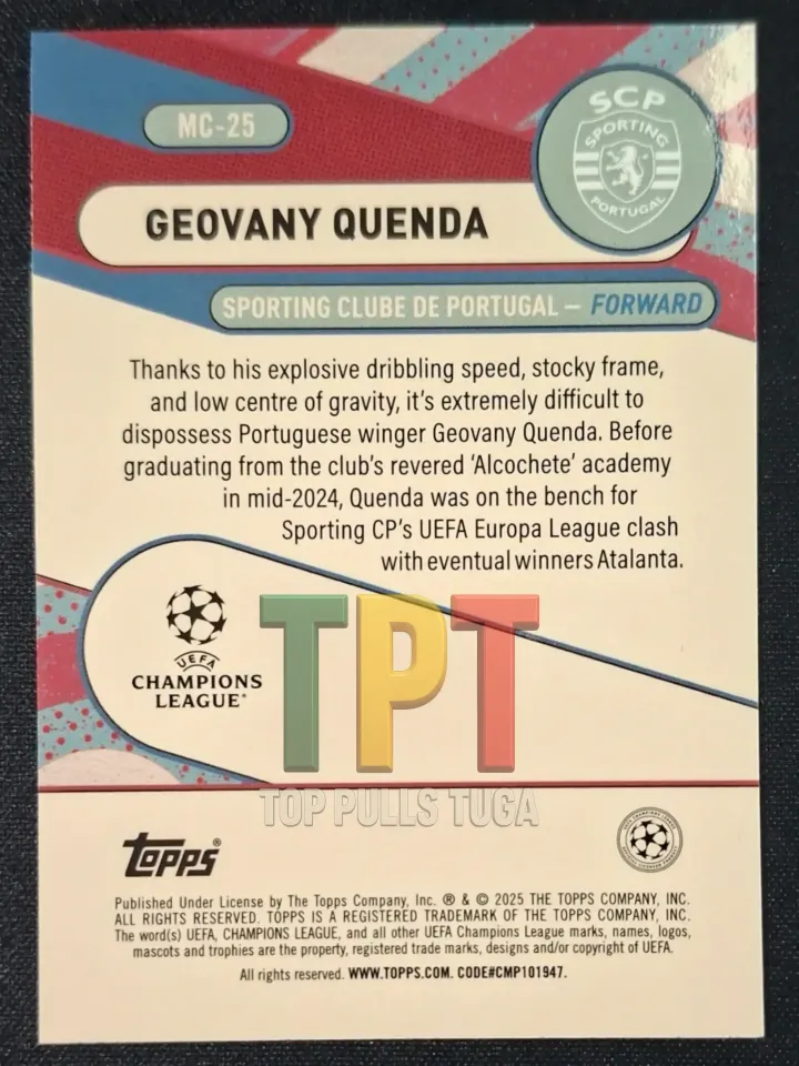 Geovany Quenda RC Chosen Ones back