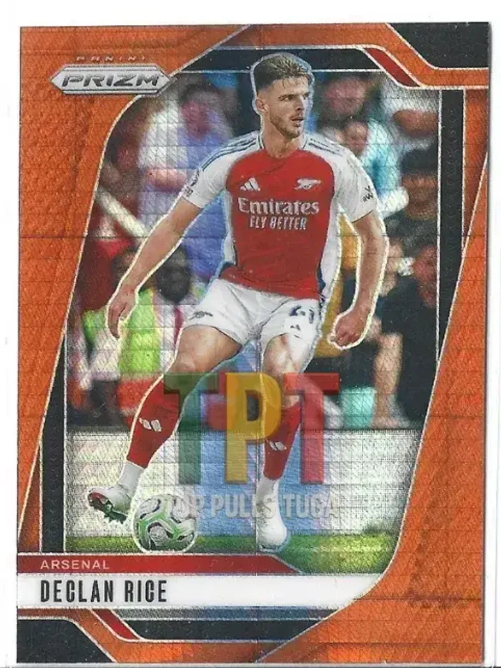 Declan Rice - Orange Hyper Prizm #22 frente