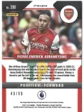 Pierre-Emerick Aubameyang - Purple Prizm /99 #209 verso