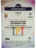 Javier Saviola Auto /25 back