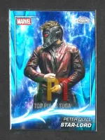 2025 Topps Chrome Marvel Studios - Sky Blue RayWave Refractor #42 - Star-Lord frente