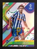2024-25 Topps Finest UCL Rodrigo Mora Rookie Card Refractor #80  front