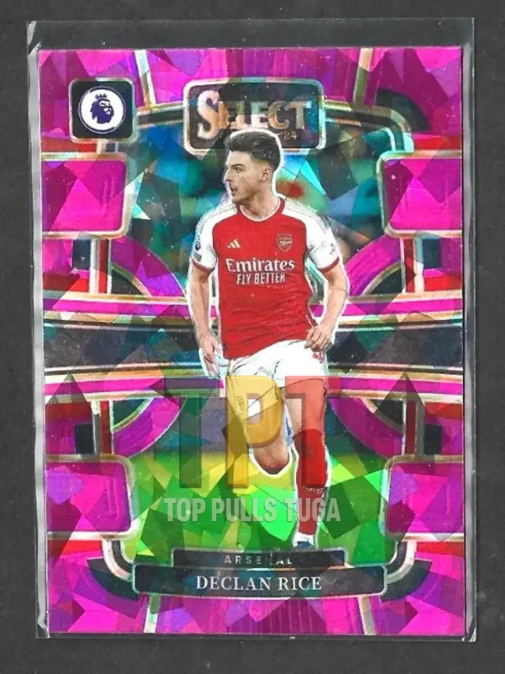 2023-24 Panini Select Premier League - Pink Ice Prizm #6 - Terrace - Declan Rice (A00045) frente