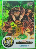 Sabertooth Green Rainbow Mirror World #/61 frente