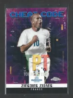 Zinedine Zidane - Cheat Code - Blue Wave Refractor /75 #CC-3 frente