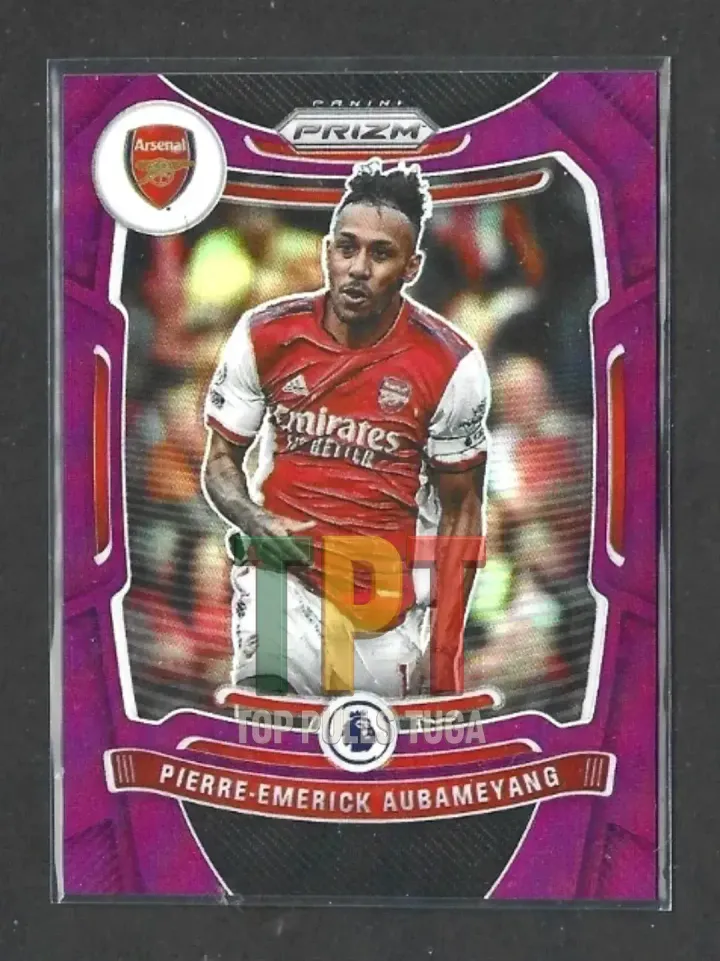 2021-22 Panini Prizm Premier League - Purple Prizm /99 #209 - Pierre-Emerick Aubameyang (A00042) frente