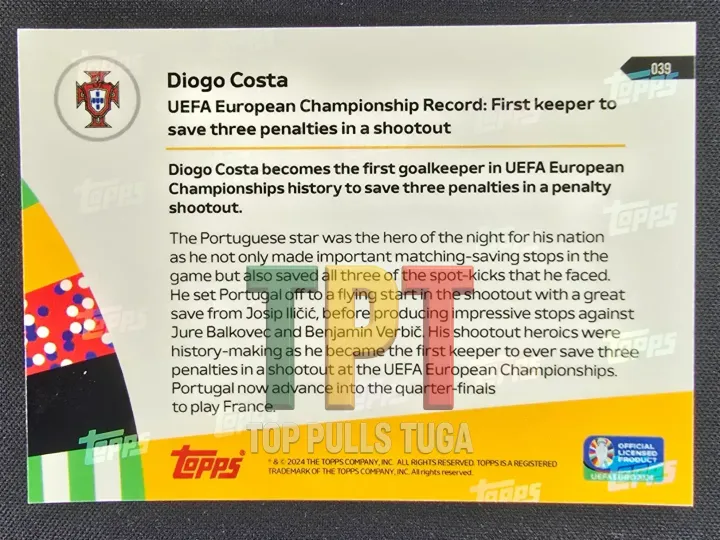 Diogo Costa Three Penalties verso