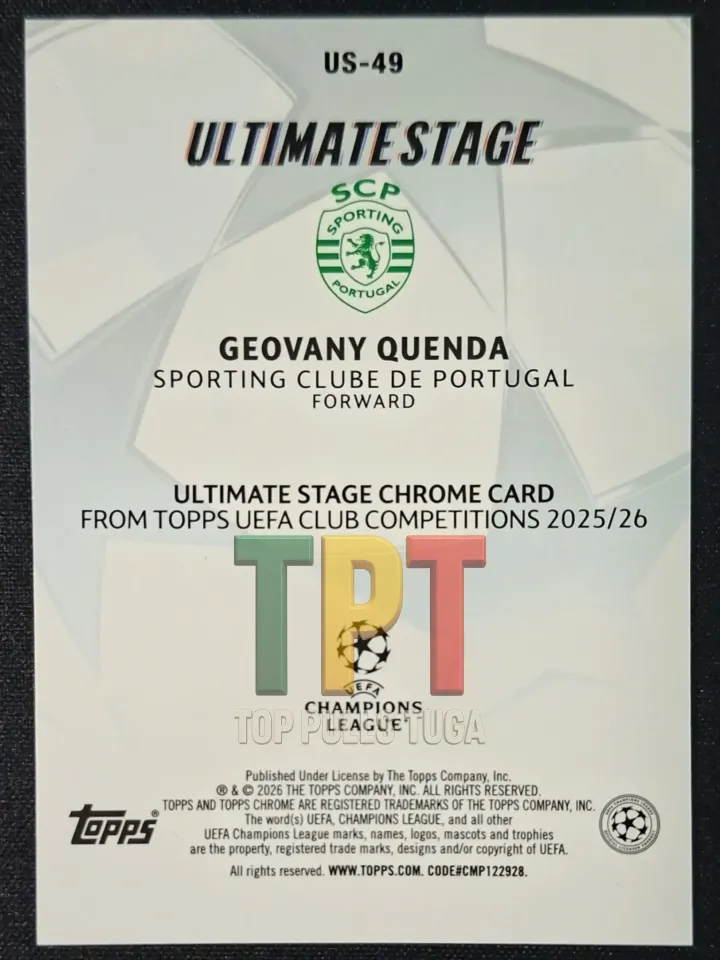 Geovany Quenda Ultimate Stage back