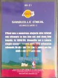 Shaquille O'Neal 8 Bit Ballers NBA Topps Flagship  back