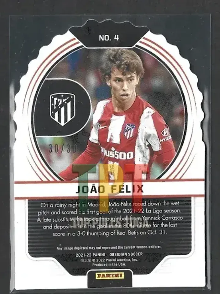 Joao Felix - Supernova - Electric Etch Orange /30 #4 verso