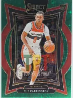 Bub Carrington Green stars Prizm RC frente