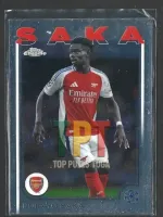 2024-25 Topps Chrome UEFA Club Competitions - #77.1 - Bukayo Saka frente