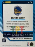 Stephen Curry Green Laser  verso
