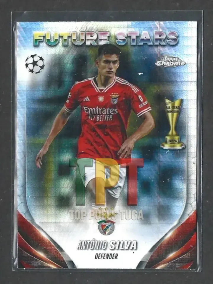 2023-24 Topps Chrome UEFA Club Competitions - Prism Refractor #123 - Future Stars - Antonio Silva (B00082) frente
