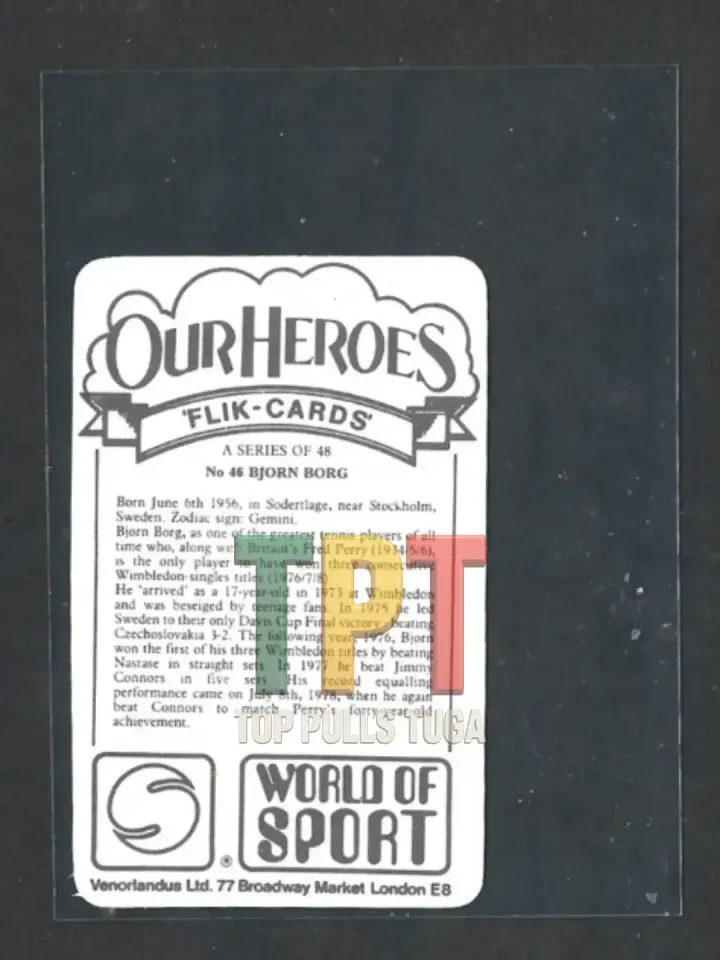 Bjorn Borg - #46 verso