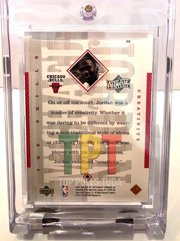 Michael Jordan Upper Deck 1999, Athlete of the Century # 58 verso