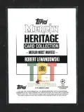 2023-24 Topps Merlin's Heritage UEFA Club Competitions - #099 - Merlin Most Wanted - Robert Lewandowski verso