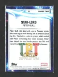 2025 Topps Chrome Marvel Studios - Sky Blue RayWave Refractor #42 - Star-Lord verso