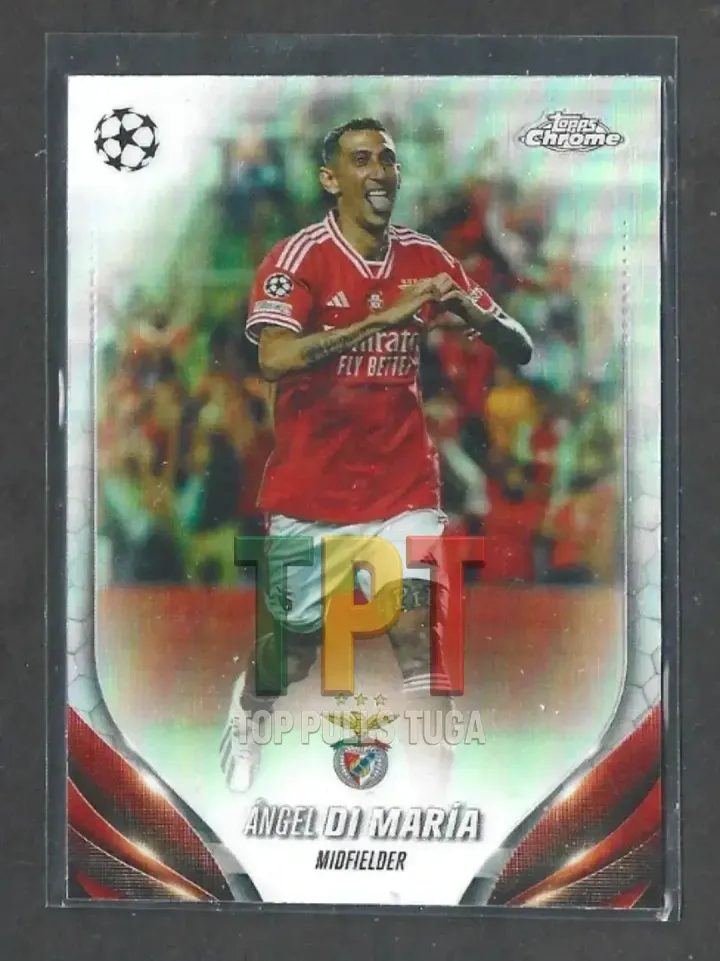 2023-24 Topps Chrome UEFA Club Competitions - Refractor #53 - Ángel Di María (B00083) frente