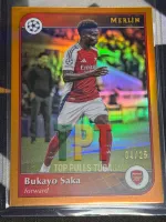 Topps Merlin 24/25 Bukayo Saka /25 frente