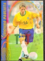 Juninho Paulista Mundial 2002 Panini frente