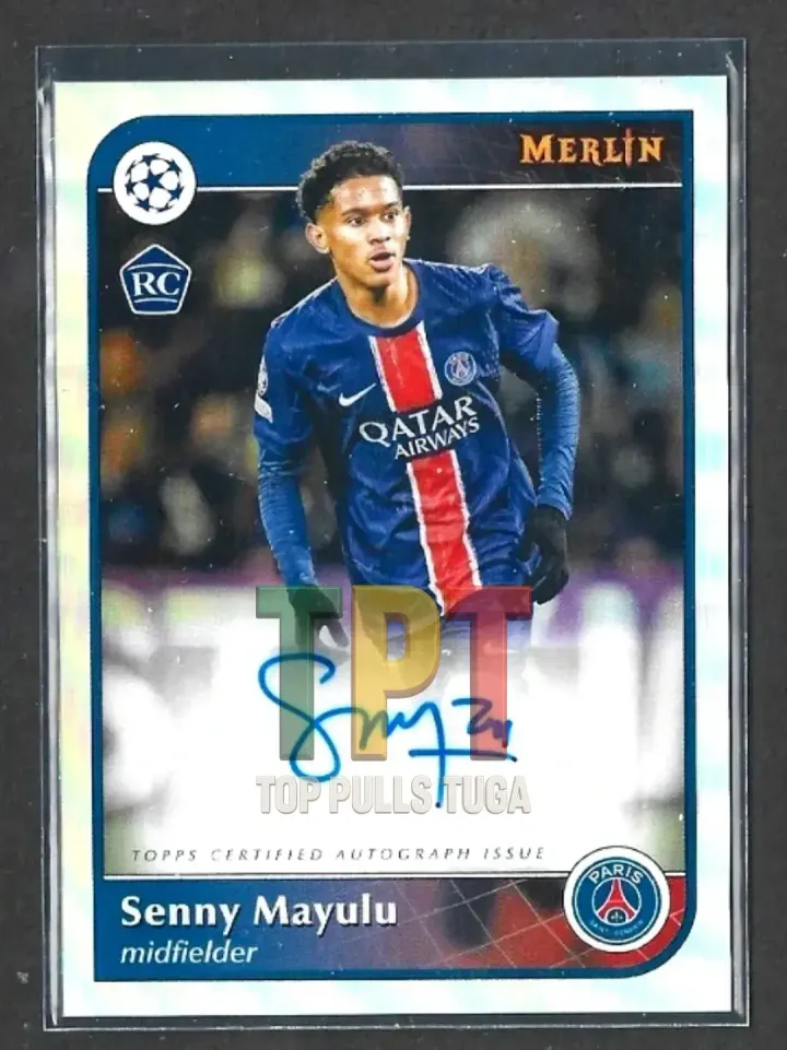 2024-25 Topps Merlin UEFA Club Competitions - Autographs #AU-SM - Mayulu (P00176) frente