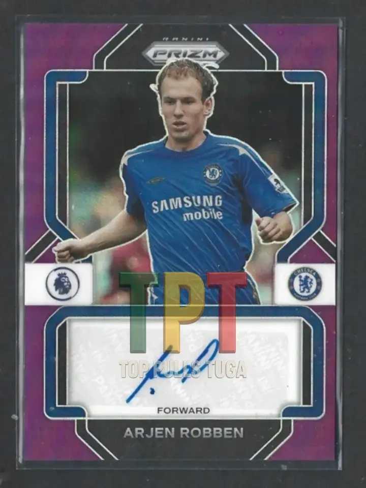 Arjen Robben - Signatures - Purple Prizm /25 #S-ARO frente