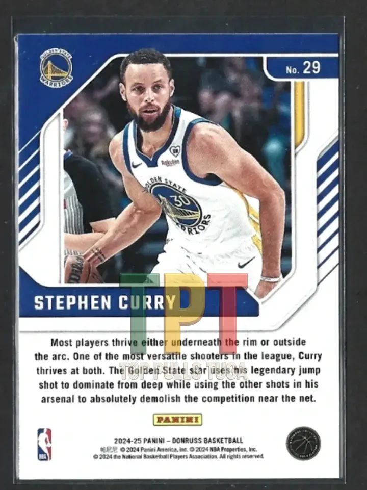 2024-25 Panini Donruss - Franchise Features #29 - Stephen Curry (BA00070) verso