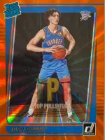 Josh Giddey Rates Rookie orange Laser  frente