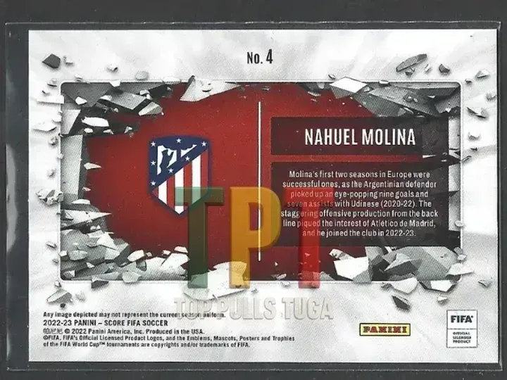 Nahuel Molina - Breakthrough - Fat Pack Gold Lasers#4 verso