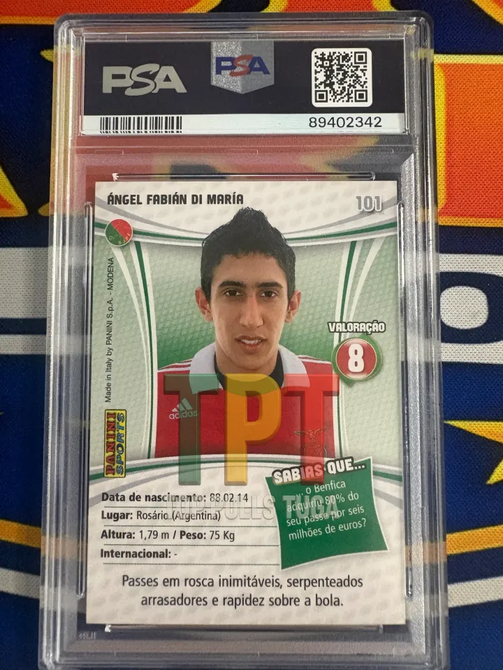 2007-2008 Angel Di Maria PSA 9 verso