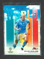 2023-24 Topps Finest UEFA Club Competitions - Top of the World #TW-3 - Erling Haaland frente