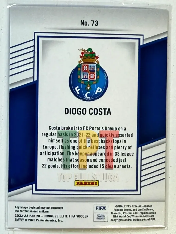 Diogo Costa - Red #73 verso
