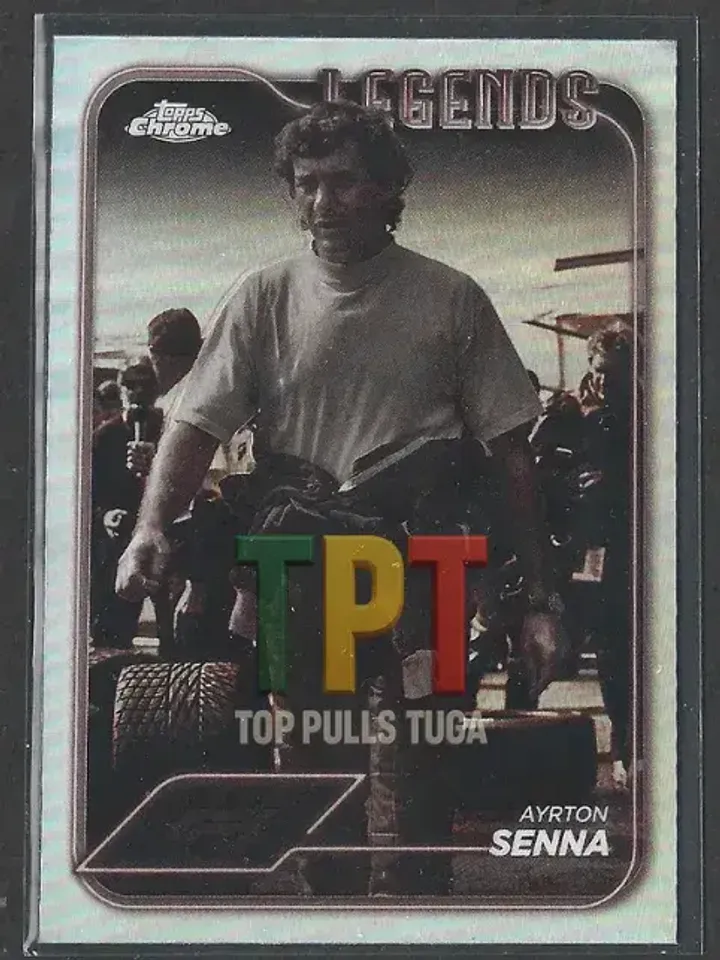 Ayrton Senna - Sepia Refractor #198 - F1 Legends frente